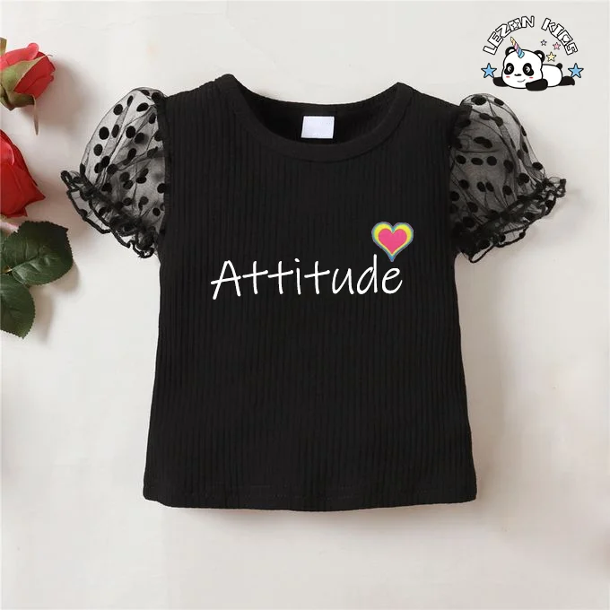 LEZONKIDS - Customized Summer Outfit T Shirt Skirt Set Kids Two-Piece Girls Clothing Set for Summer